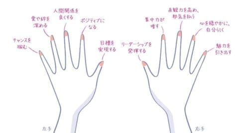 それぞれの指ごとの指輪の意味